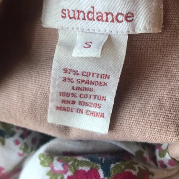 Sundance Anthropologie beige cotton jacket Sz S - Picture 5 of 6